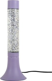 Lampada da tavolo viola con paralume in vetro (altezza totale 37,5 cm) Astro Glittler – Leitmotiv