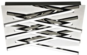 Plafoniera LED Otok Ø 35 cm argento IP20 bianco naturale INSPIRE