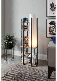 Lampada da terra con ripiani MODA DOR 1xE27/40W/230V nero/marrone