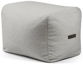 Puof a sacco grigio chiaro con rivestimento in bouclé Plus 70 Lounge – SLOWDOWN