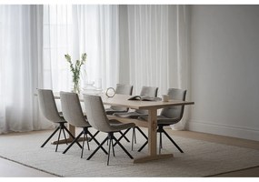 Sedie da pranzo girevoli beige in set di 2 Lowell - Rowico