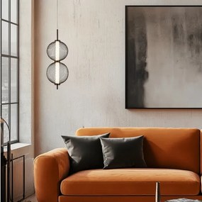 Lampada a sospensione LED su cavo PUMA LED/10W/230V Ø 14 cm nero