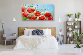 Quadro su tela – Papaveri rossi nel campo