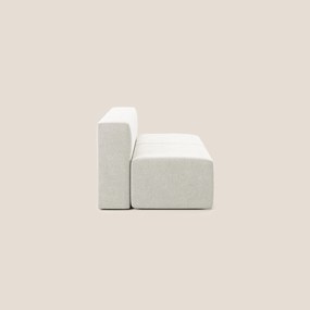 Nettuno modulo centrale maxi in morbido tessuto bouclè T07 bianco
