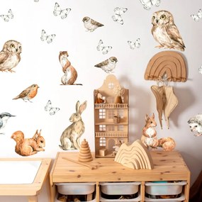 Adesivi murale - Foresta piccoli animali della foresta | Inspio