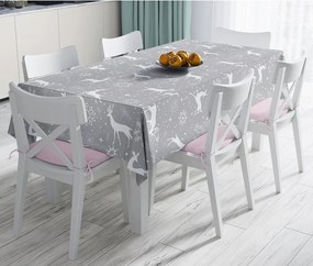 Tovaglia natalizia in misto cotone Winter Wonderland, 140 x 180 cm Snowflakes - Minimalist Cushion Covers