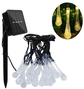 Catena luminosa solare a LED con sensore crepuscolare 20 LED / 0,72 W / 1,2 V 600 mAh 4,7 m IP44