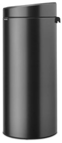 Bidone per rifiuti in acciaio grigio scuro touch 30 l Touch Bin - Brabantia