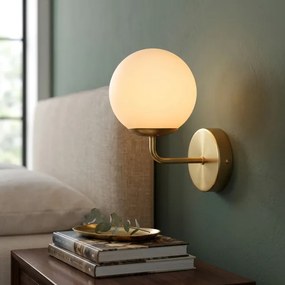 Brilagi - Lampada da parete MALIVA 1xE14/15W/230V dorata/bianca