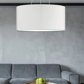 Lampadario Moderno Cilindro teletta bianca  E27 Ø80cm