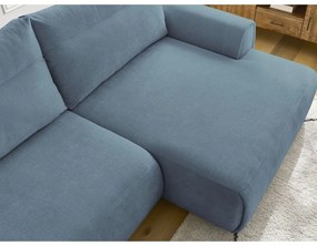 Divano angolare blu Aden – Bobochic Paris