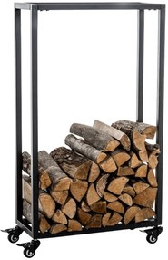 Portalegna Kaminholzständer Hetta: Eleganza E Funzionalità Per La Tua Casa / Schwarz / 25x40x100 C