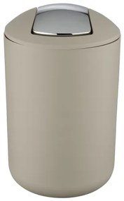 WENKO 21222100 - Cestino BRASIL 19,5x31 cm beige/lucido. cromo