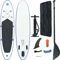 Set Tavola da SUP e Surf Gonfiabile Blu e Bianco cod mxl 61894