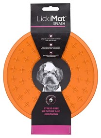 Leccapiedi per il bagno Splash Orange - LickiMat