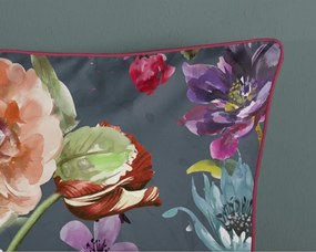 Set copripiumino e federa color antracite in raso di cotone per letto matrimoniale ed esteso 240x220 cm Parma – Descanso