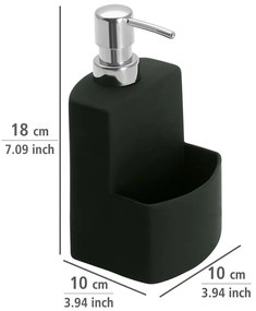 Distributore di sapone liquido nero Festival - Wenko