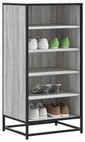 Scarpiera Grigio Sonoma 48x38x97,5 Cm İn Legno Multistrato /