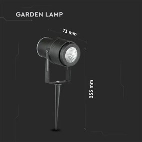 Lampada LED da esterno LED/12W/100-240V IP65 nero - vetro verde