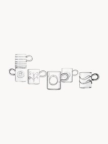 Set di 6 tazzine da caffè fatte a mano Deco' Clear