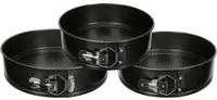 Set 3 tortiere 22, 24 e 26 cm con chiusura a cerniera