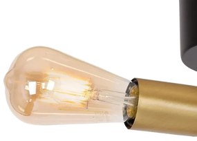 Lampadario da parete BRENDA 3xE27/60W/230V nero/oro