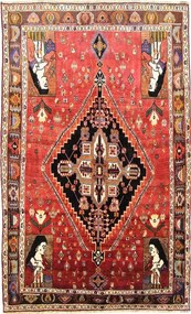 Gashghai Tappeto 160x270 Rosso (Iran) Annodato A Mano
