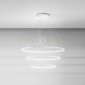 Erika s/3 lampadario sospeso 3 luci a led 3000k 7100lm 128w(35w+45w...