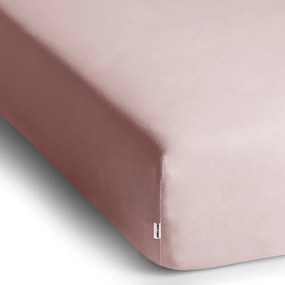 Lenzuolo con angoli rosa chiaro in jersey 140x200 cm Amber – Restilo