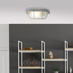 Brilliant - Plafoniera BOBBI 1xE27/40W/230V grigia