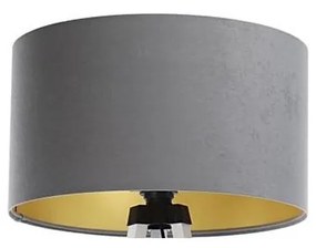 Paralume universale STANDART E27 diametro 45 cm grigio/oro