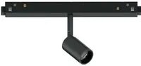 Faretto Binario Singolo On-Off Ego Alluminio Nero 1 Luce 3W 3000K Luce Calda