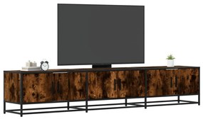 Mobile tv rovere fumo 210x35x41 cm in truciolato