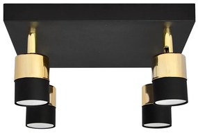 Faretto LED TUBSSON 4xGU10/4,8W/230V nero/oro