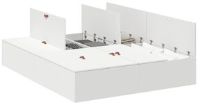 Struttura letto  bianca mdf 140 x 200 cm