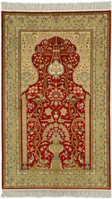 Cashmere Silk Tappeto orientale 100x160 Beige (Indian) Annodato A Mano