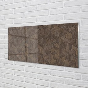 Rivestimento parete cucina Esagoni di legno 100x50 cm