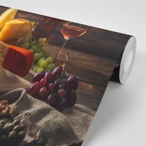Carta da parati – Variazioni di formaggio su tavola
