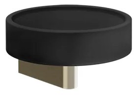 Porta sapone a muro nero brass brushed 66402 Gessi