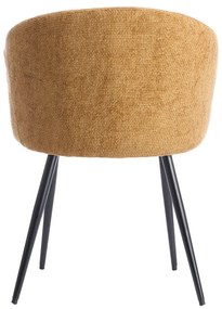 Set di sedie da pranzo giallo ocra in metallo 2 pz Radaja – Light &amp; Living