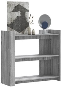 Tavolo Consolle Grigio Sonoma 100x35x90 Cm İn Legno Multistrato /