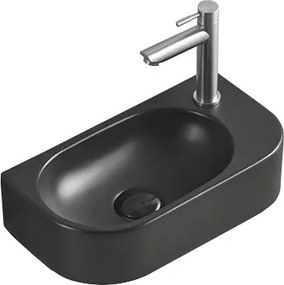 Mexen Viera lavabo da appoggio sinistro 40 x 21 cm, nero opaco - 21274085L