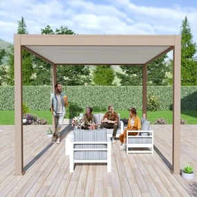Pergola bioclimatica Ombréa autoportante 3x4M in alluminio (diversi colori)