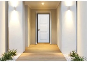 Porta blindata MASTER Hydro L 90 x H 210 cm bianco apertura destra