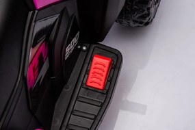 Quad Elettrico per Bambini Safari 6V con Bauletto Posteriore Rosa...