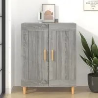 Credenza Grigio Sonoma 69,5x34x90 cm in Legno Multistrato cod mxl 20183