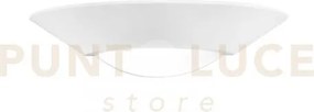 Applique a parete soleil bianca 1 luce attacco e14 42,5x21,3x10,3cm...