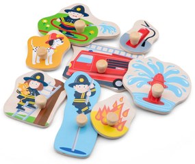Puzzle in legno - Vigili del fuoco - 8 pezzi