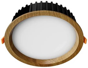 APLED - Lampada LED RONDO WOODLINE LED/12W/230V 4000K diametro 20 cm quercia legno solido