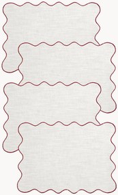 Set di 4 tovagliette americane in cotone Sabina